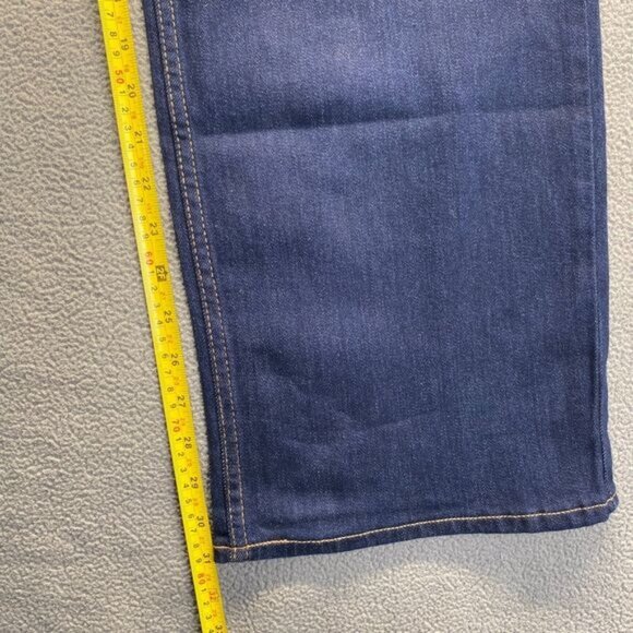 Old Navy Wow Loose High Rise Jeans Womens Size 4 Long Blue Dark Wash Stretch NEW - Picture 7 of 11